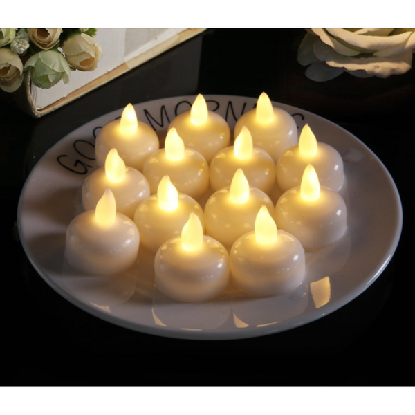 12Pcs LED Tea Lights Flameless Candles for Weeding Party Decor - Annizon Home Essentials