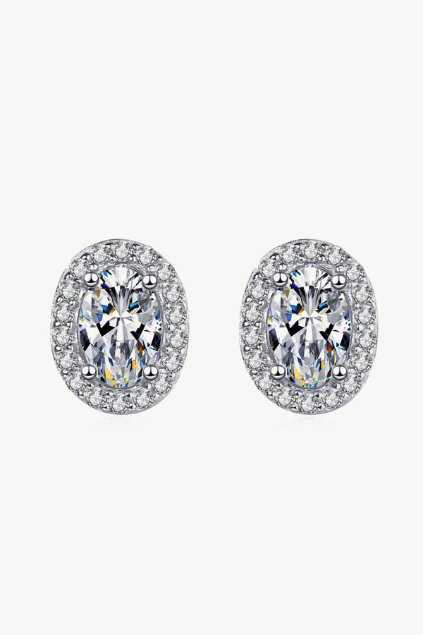 Future Style 1 Carat Moissanite Stud Earrings