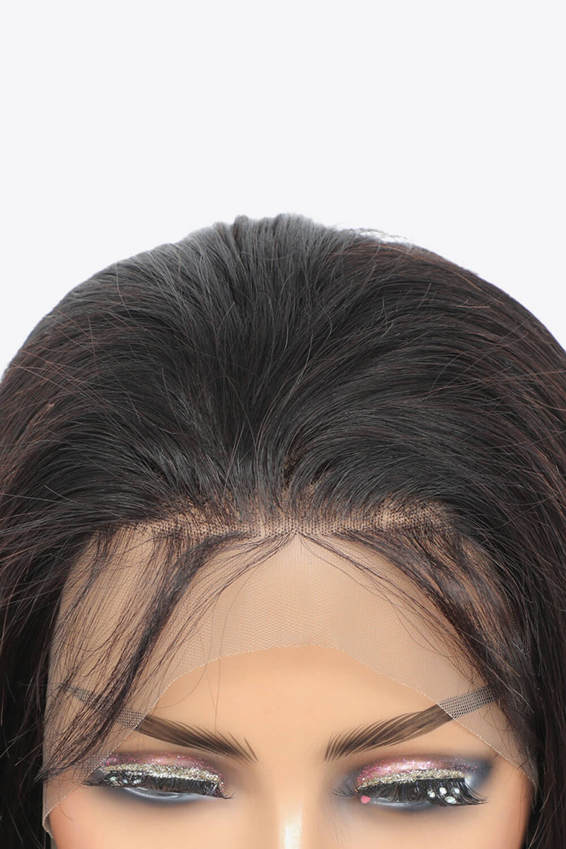 18" 13*4" Lace Front Wigs Human Virgin Hair in Natural Color 150% Density