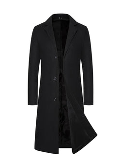 Hard Material Men's Long Woolen Overcoat Jacket Best Sellers
