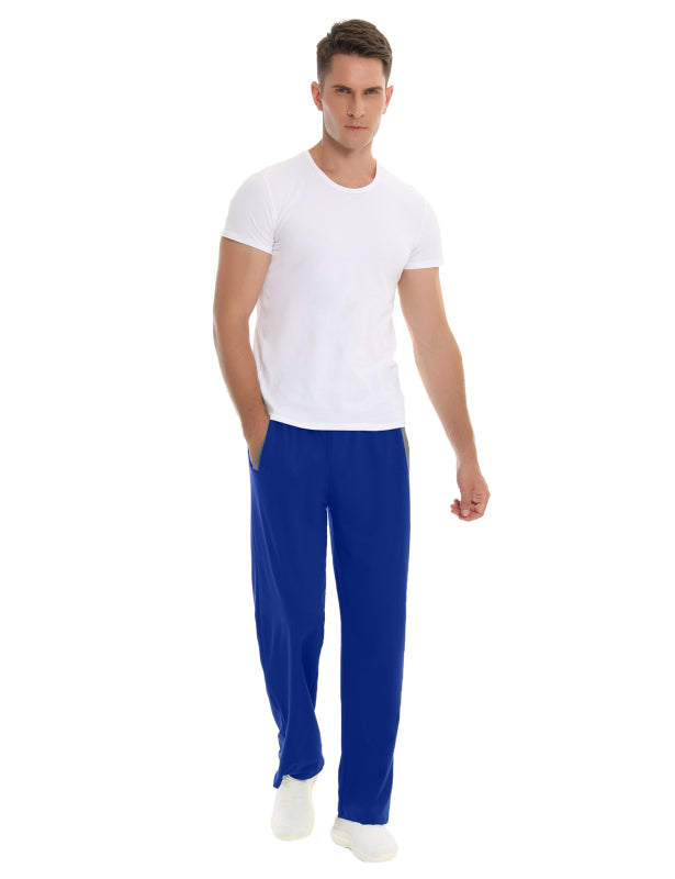 Men'S Casual Sports Contrast Color Patchwork Loose Pants