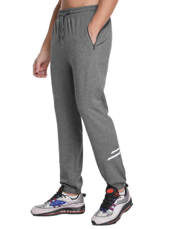 Men'S Casual Cotton Loose Sweatpants Drawstring Waist Jogging Pants With Pockets Running Gym