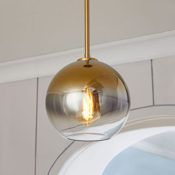 Modern Glass Ball Pendant Light