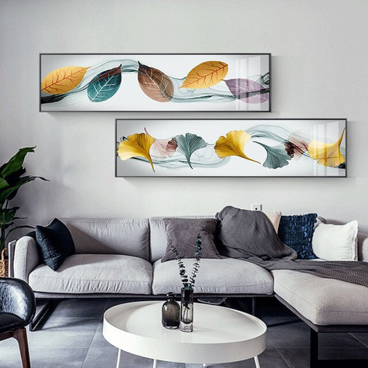 Abstract Nordic Ginkgo Biloba Wall Art