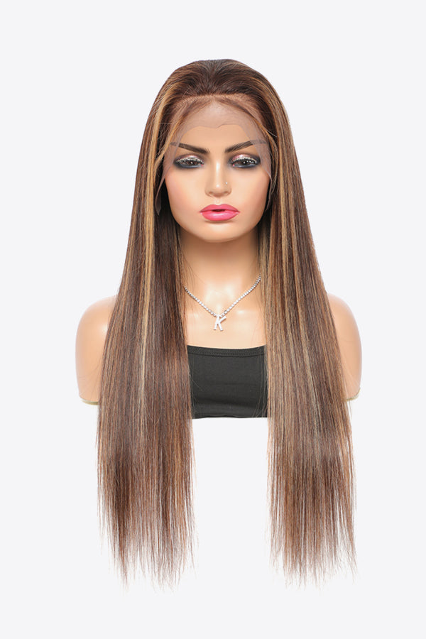 18" 160g  #p4/27 13*4" Lace Front Wigs Human Virgin Hair 150% Density