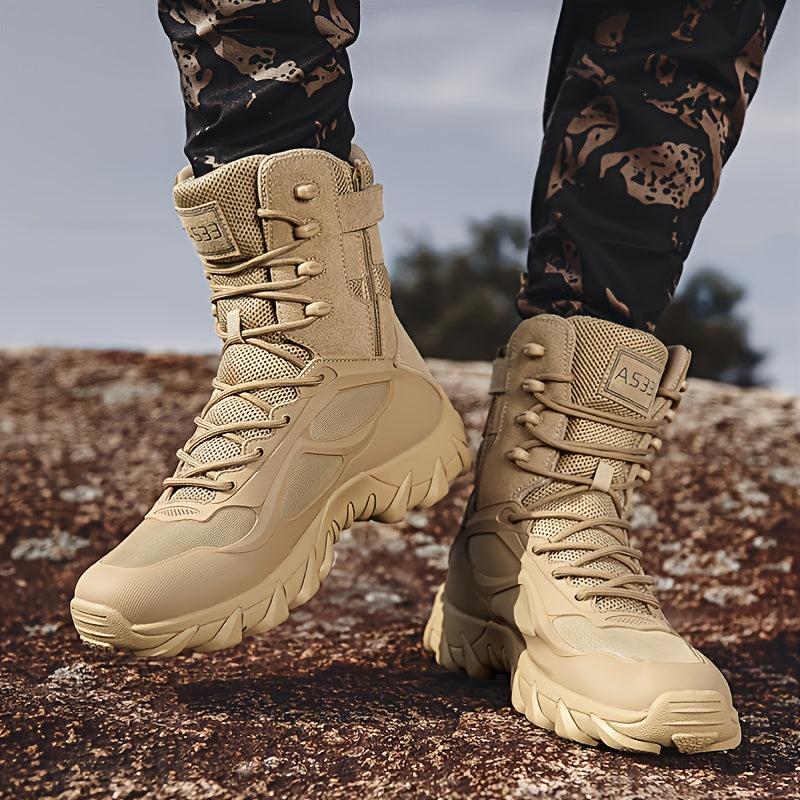 Men's Military Tactical Boots Wear-resistant Non-slip Comfortable Outdoor Shoes For Hiking Climbing Hunting Trekking, Men's Footwear