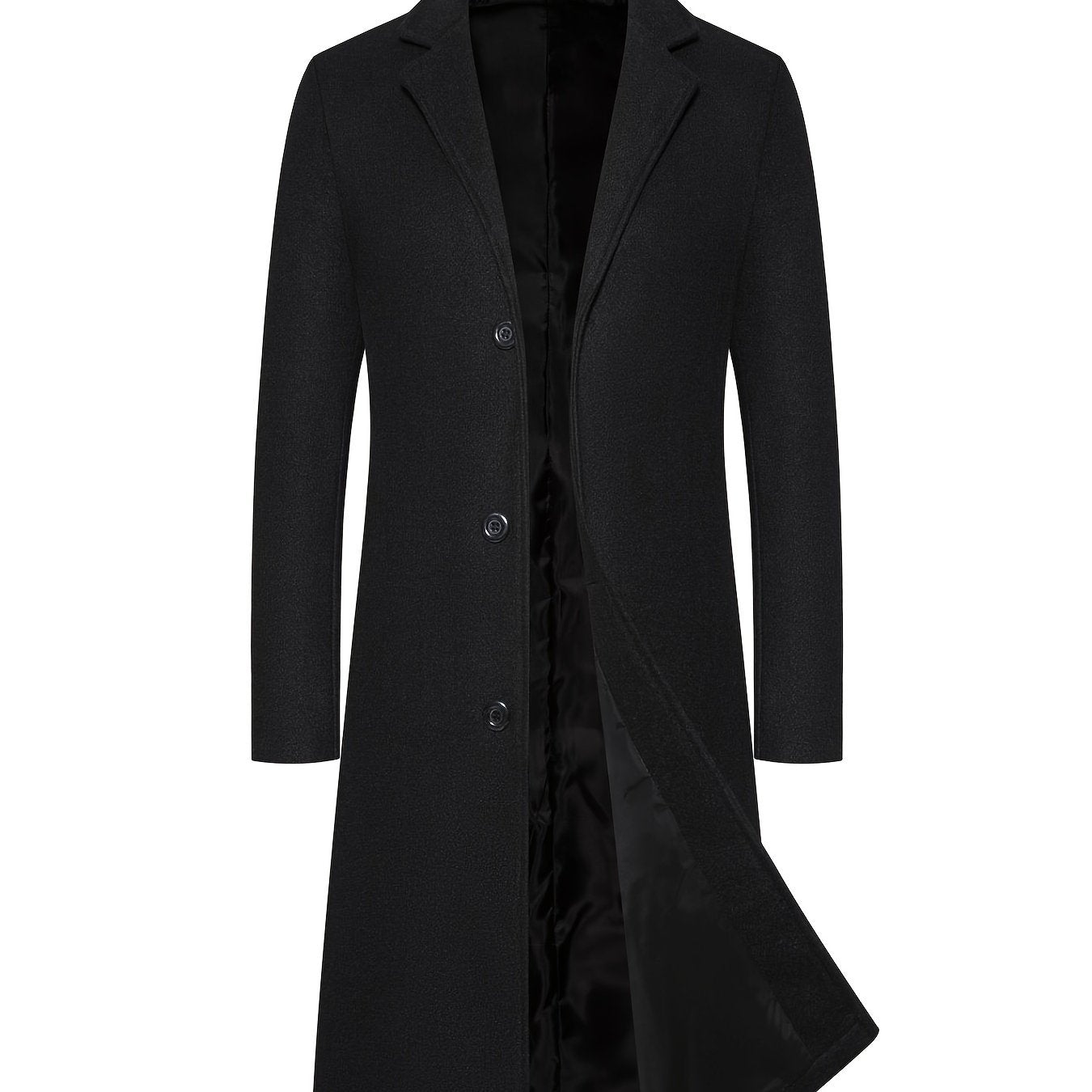 Hard Material Men's Long Woolen Overcoat Jacket Best Sellers