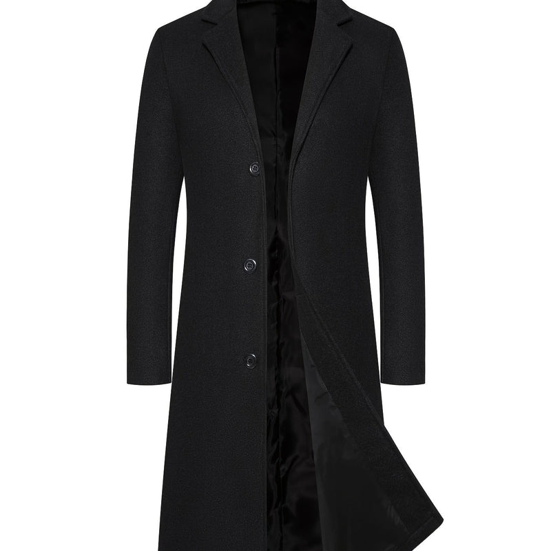 Hard Material Men's Long Woolen Overcoat Jacket Best Sellers