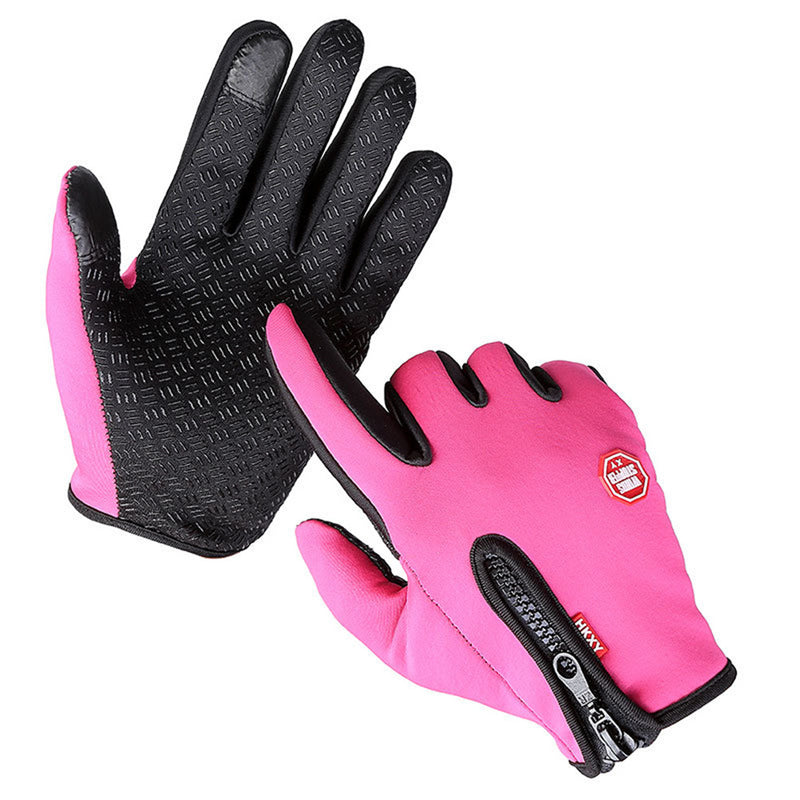 Men's Winter Warm Windproof Waterproof Warm Touch Screen Usable Gloves,Spandex Material Gloves