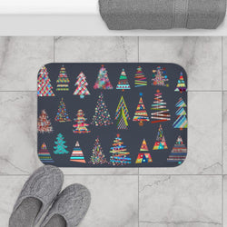 Festive Christmas Tree's Bath Mat Home Accents - Annizon Home Essentials