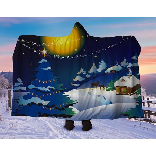 Christmas Night Hooded Blanket - Annizon Home Essentials