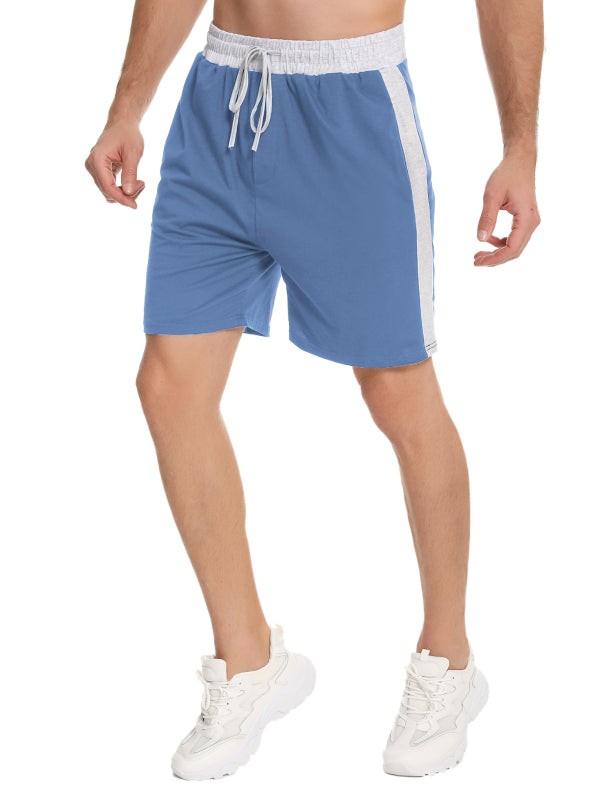 Men'S Casual Cotton Loose Drawstring Waist Pyjama Pants With Pockets