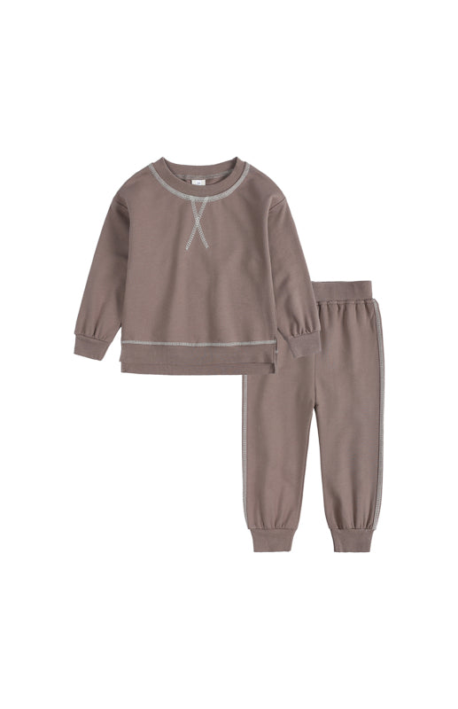 Children's Round Neck Long Sleeve Pyjama Sets