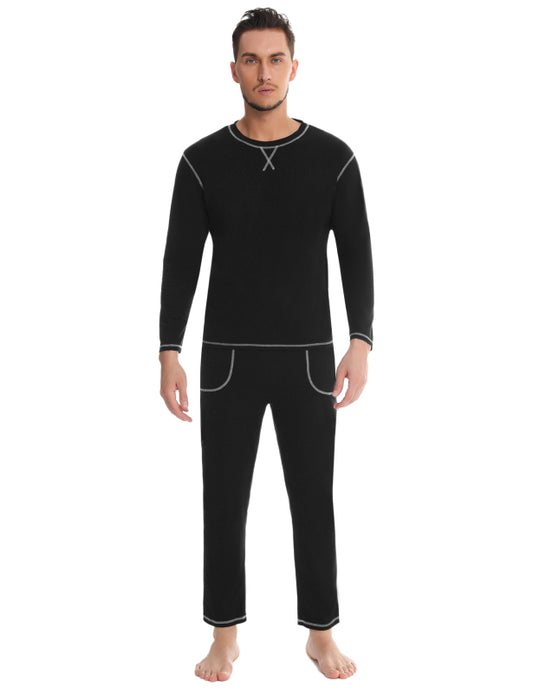 Men's Three-Needle Five-Thread Pajama Suit