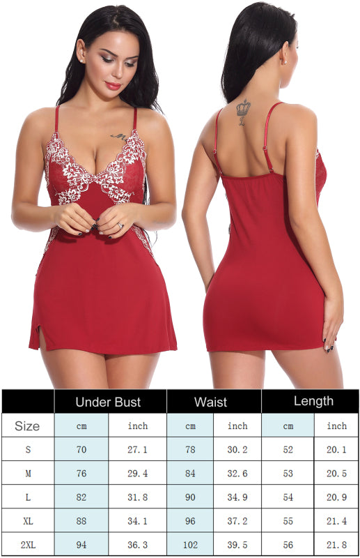 Ladies Sexy  Babydoll Lace Nightgown