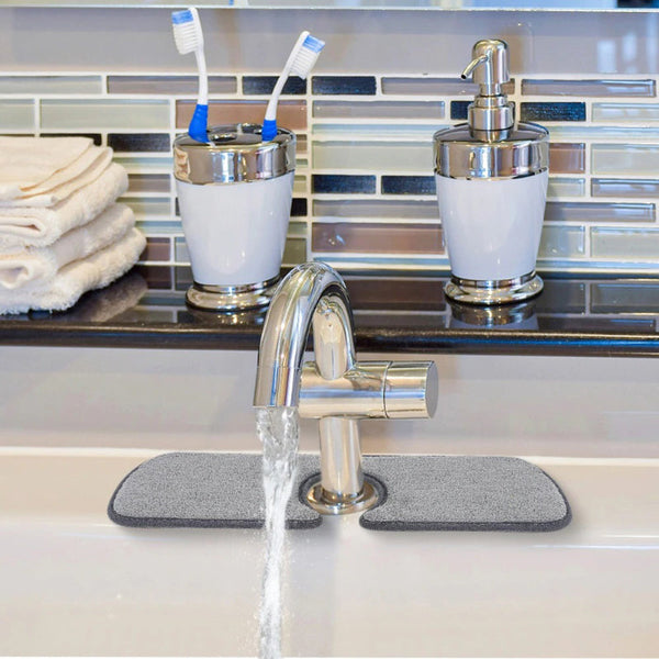 Splash Catcher Kitchen and Bathroom Faucet Mat