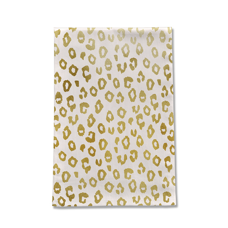Gold Leopard Print Tea Towel freeshipping - Annizon Home Essentials