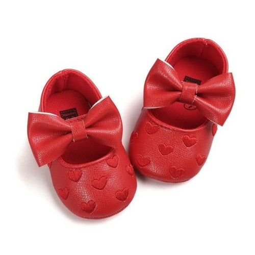 Baby PU Leather Baby Boy Girl Baby Moccasins Moccs Shoes Bow Fringe So - Annizon Home Essentials