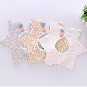 Cotton Cartoon Slobber Towel Star Burp