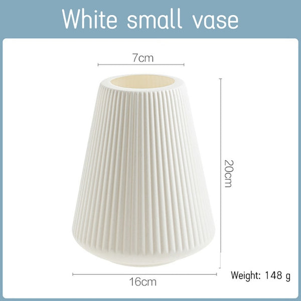 Morandi Plastic Vase - Annizon Home Essentials