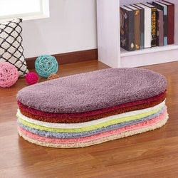 Fluffy Oval Carpets for Living Room