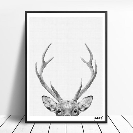 Deer Art Poster Wall Canvas Painting