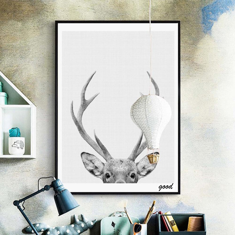 Deer Art Poster Wall Canvas Painting