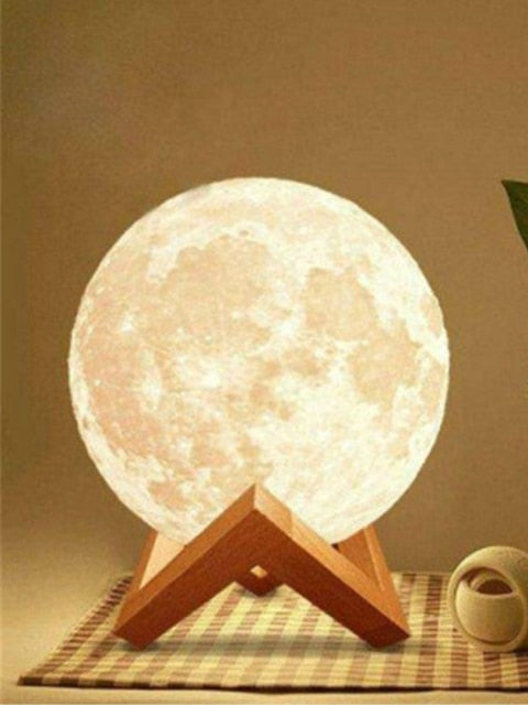 Children's Night Light 3D Moon - Annizon Home Essentials