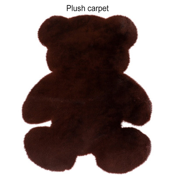 Fluffy Cartoon Bear Shaped Carpet