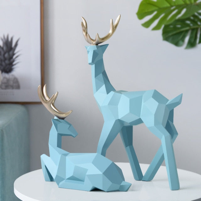 Deer Figurines Resin Sculpture - Annizon Home Essentials