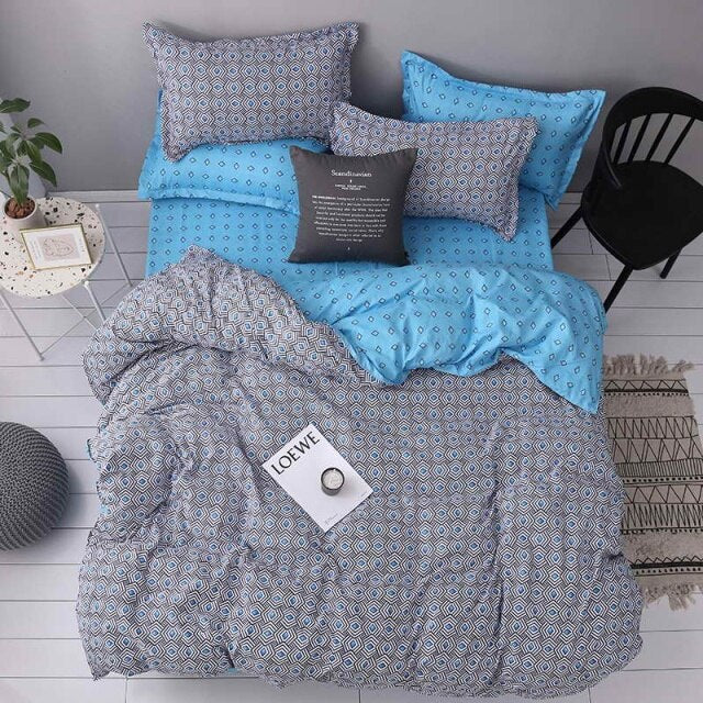 Geometric duvet cover + pillowcase - Annizon Home Essentials