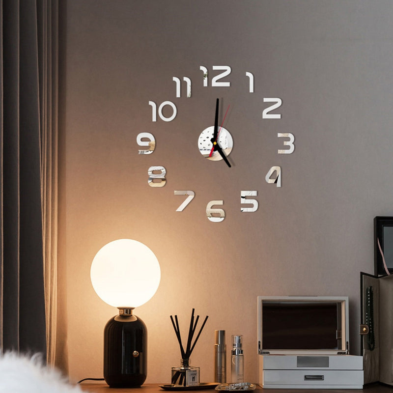DIY Wall Clock 3D Mirror Surface - Annizon Home Essentials
