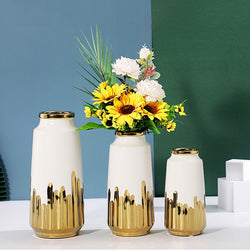 Luxurious Gilded Ceramic Vase