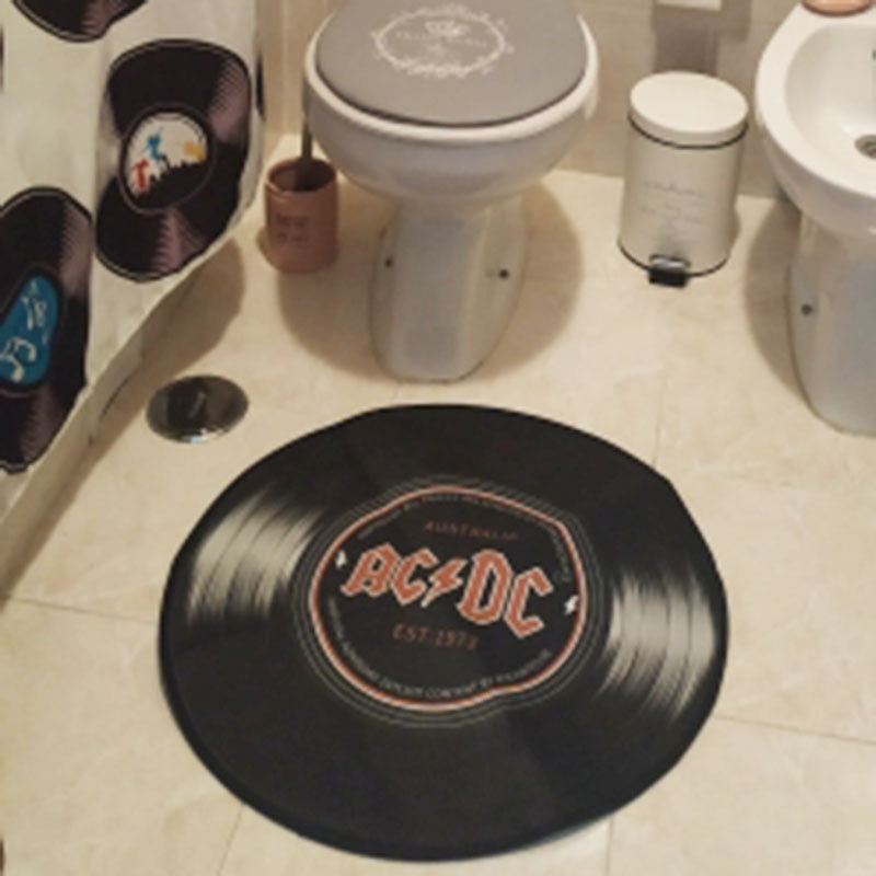 3D Music Vinyl Record Printed Carpets