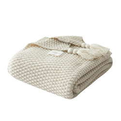Tassels Knitted  Bed Sofa Blankets