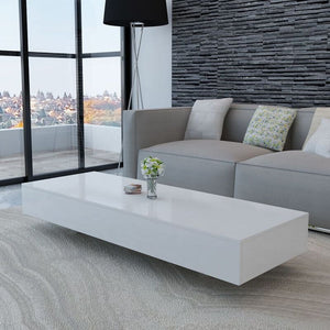 High Gloss White Living Room Table