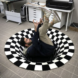 3D Vortex Illusion Rug