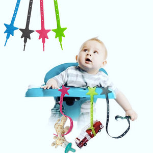 Baby Stroller Silicone Star Pacifier Chain