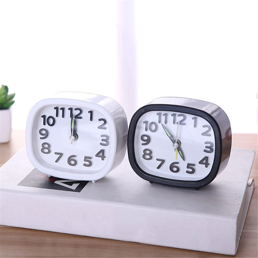 Square Round Small Alarm Clock
