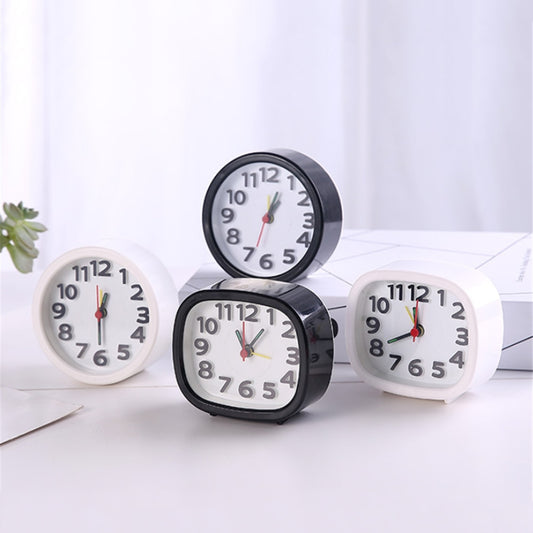 Square Round Small Alarm Clock