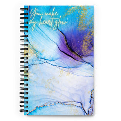 Blue Abstract Spiral notebook